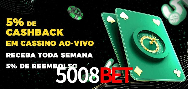 Promoções do cassino ao Vivo 5008bet